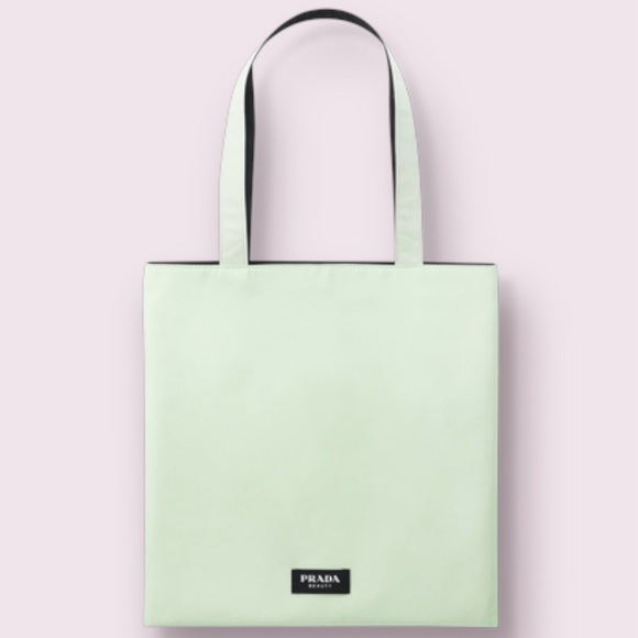 Mint-Green/Black Prada Beauty Pool-Tote Shoulder Bag - Picture 1 of 12